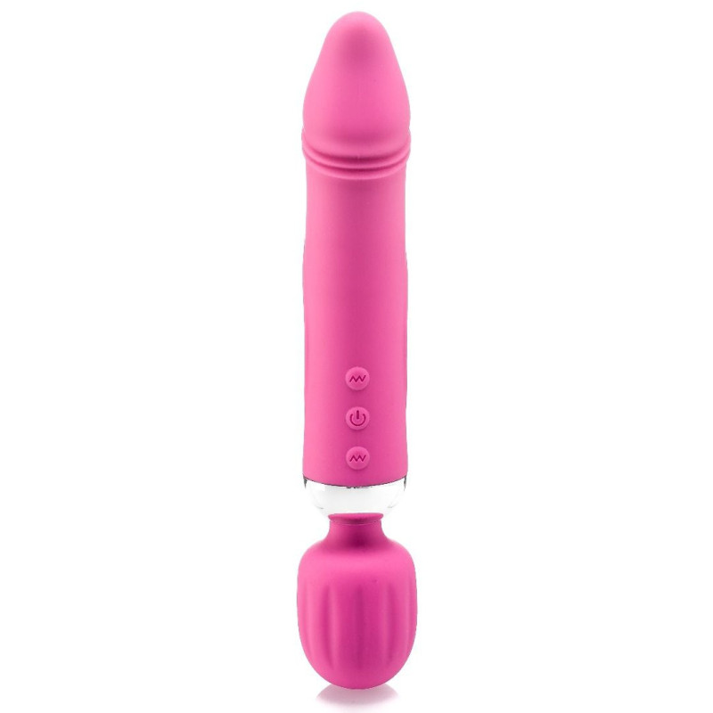 zenn Vibro Wand Double Fun 17.5 x 4.5cm Rose 